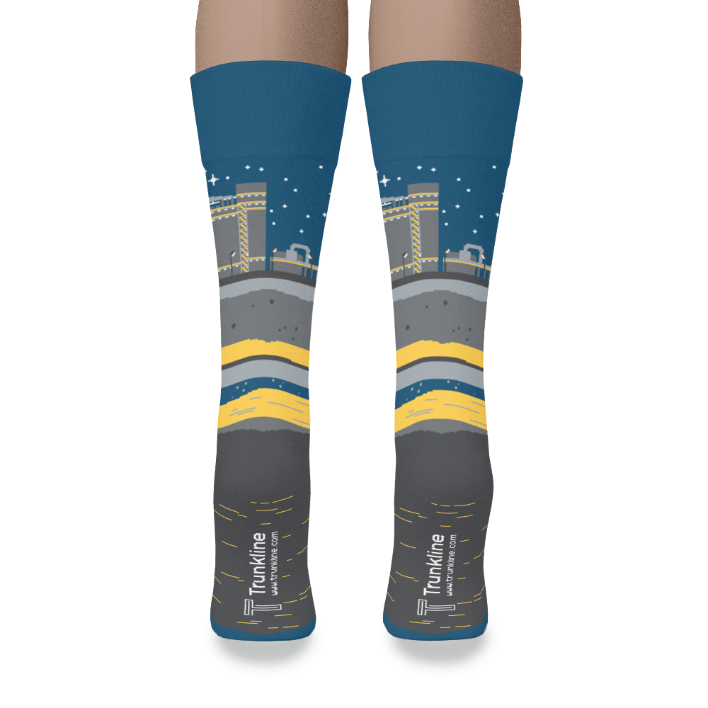 "Double Trouble" Combined Cycle Power Plant Socks by Trunkline