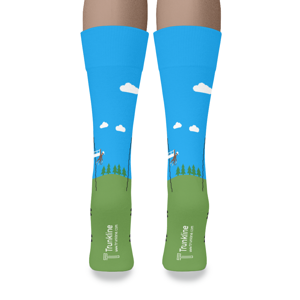 "Monkeyboard" Oilfield Socks by Trunkline