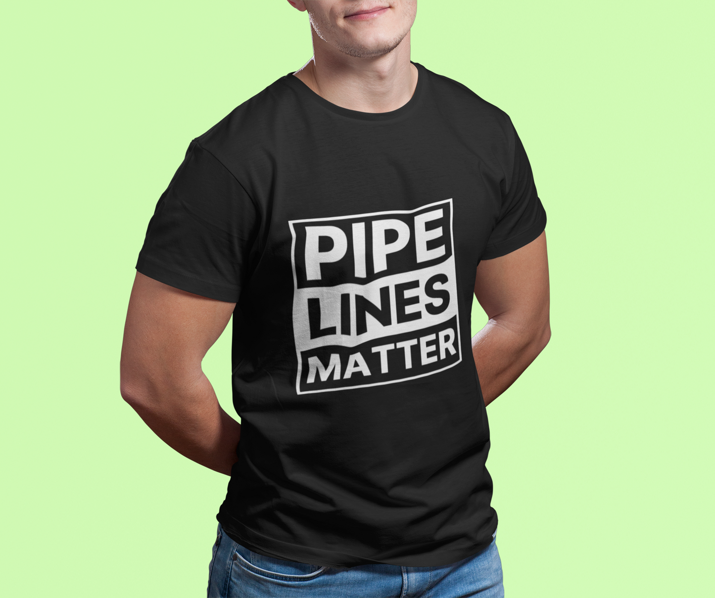 "Pipelines Matter" Crew Neck Tee by Trunkline