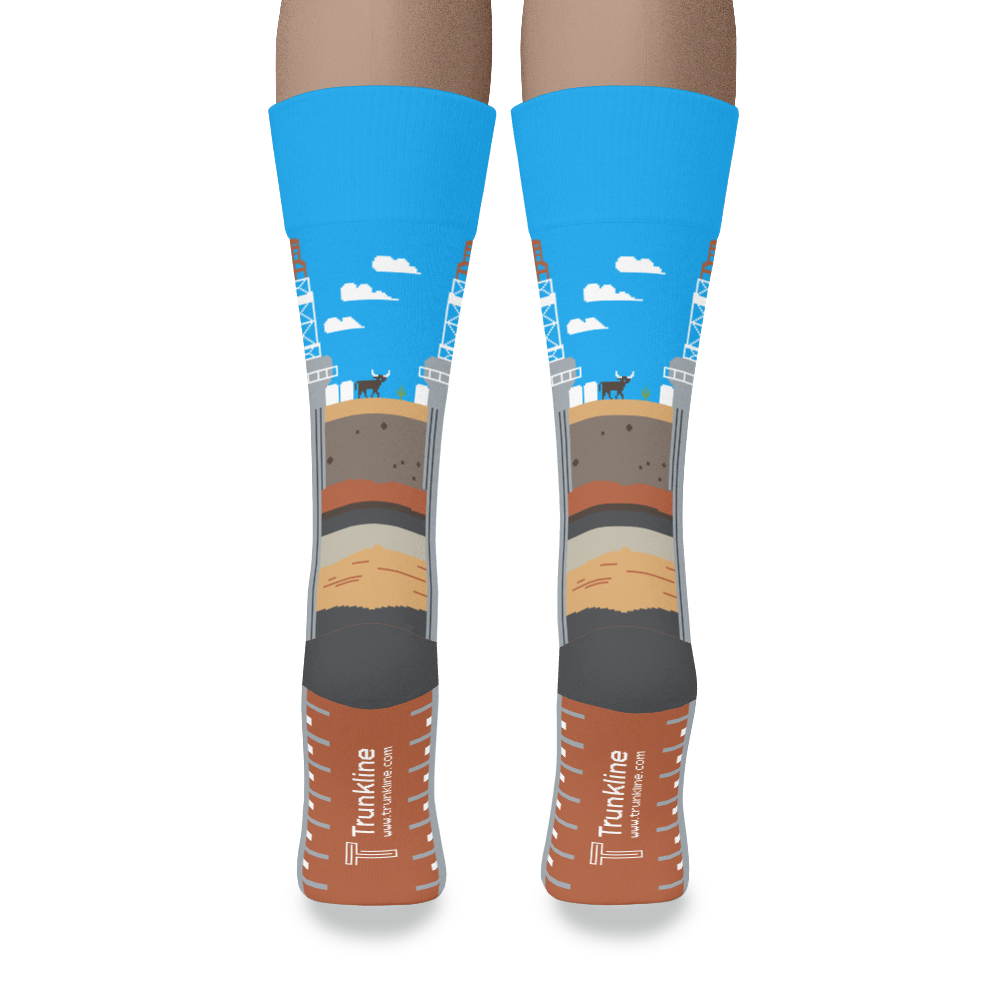 "Drill Baby Drill" Oilfield Socks by Trunkline