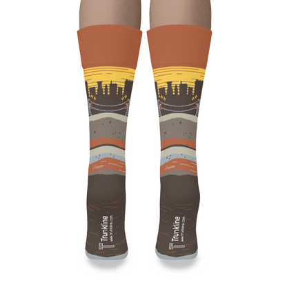 "Power Trip" High-Voltage Transmission Line Socks by Trunkline