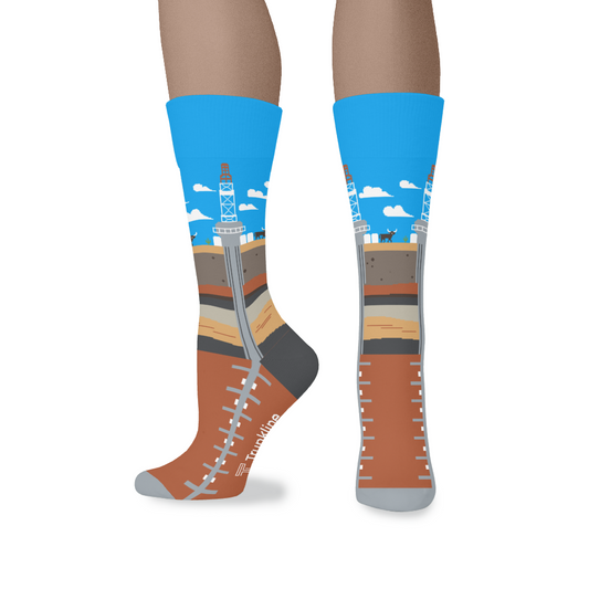 "Drill Baby Drill" Oilfield Socks by Trunkline