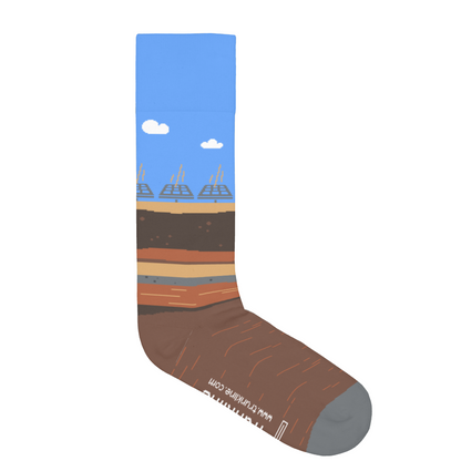 "Watt's Up" Solar Power Generation Socks by Trunkline