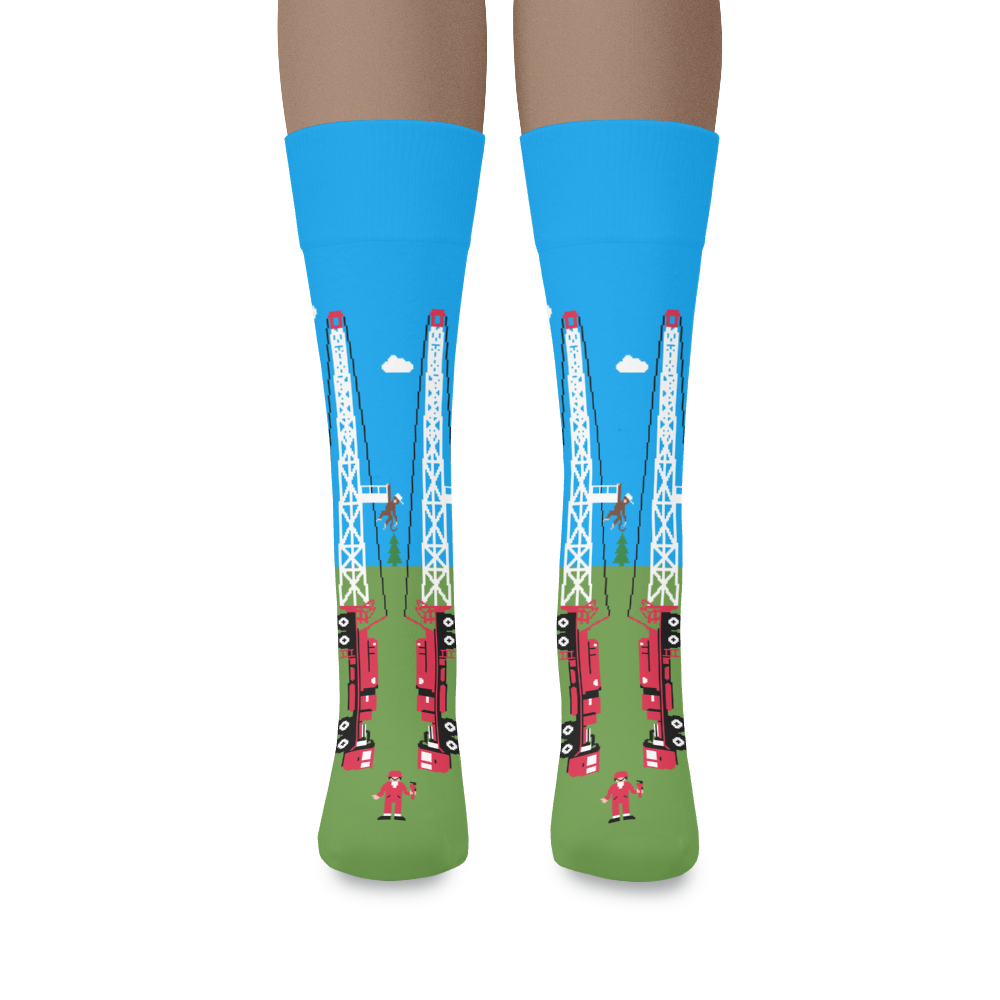 "Monkeyboard" Oilfield Socks by Trunkline