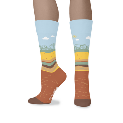 "High Potential" Electrical Substation Switchyard Socks by Trunkline