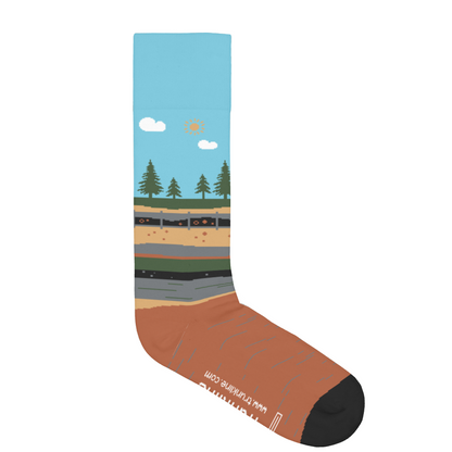 "Pipelines Matter" Pipeliner Socks by Trunkline