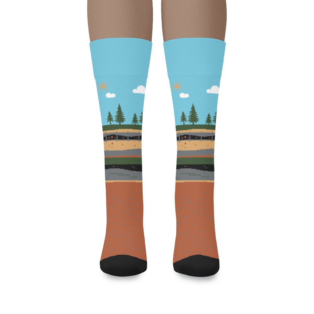 "Pipelines Matter" Pipeliner Socks by Trunkline