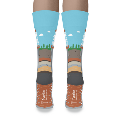 "Bit by Bit" Oilfield Socks by Trunkline