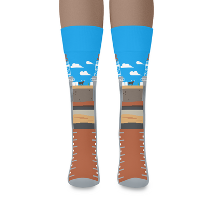 "Drill Baby Drill" Oilfield Socks by Trunkline