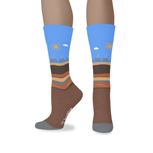 "Watt's Up" Solar Power Generation Socks by Trunkline