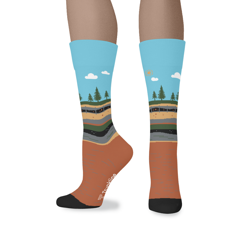 "Pipelines Matter" Pipeliner Socks by Trunkline