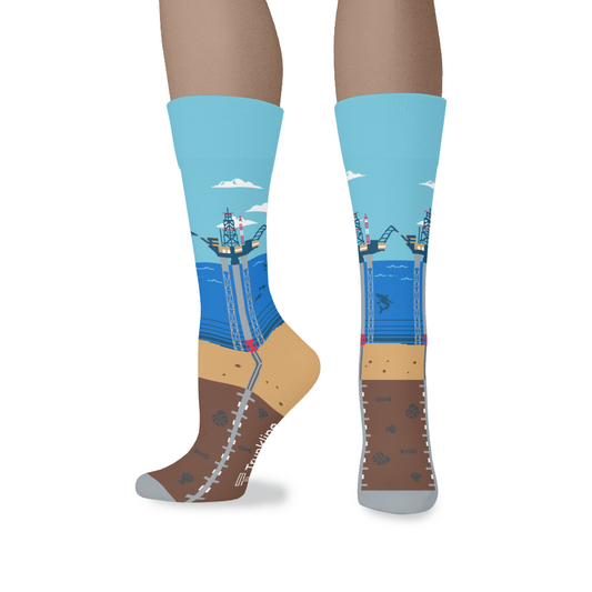 "Saltwater Cowboy" Oilfield Socks by Trunkline