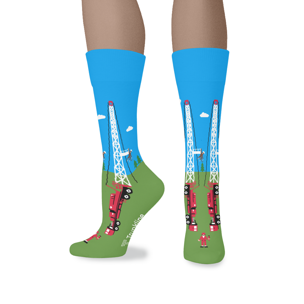 "Monkeyboard" Oilfield Socks by Trunkline