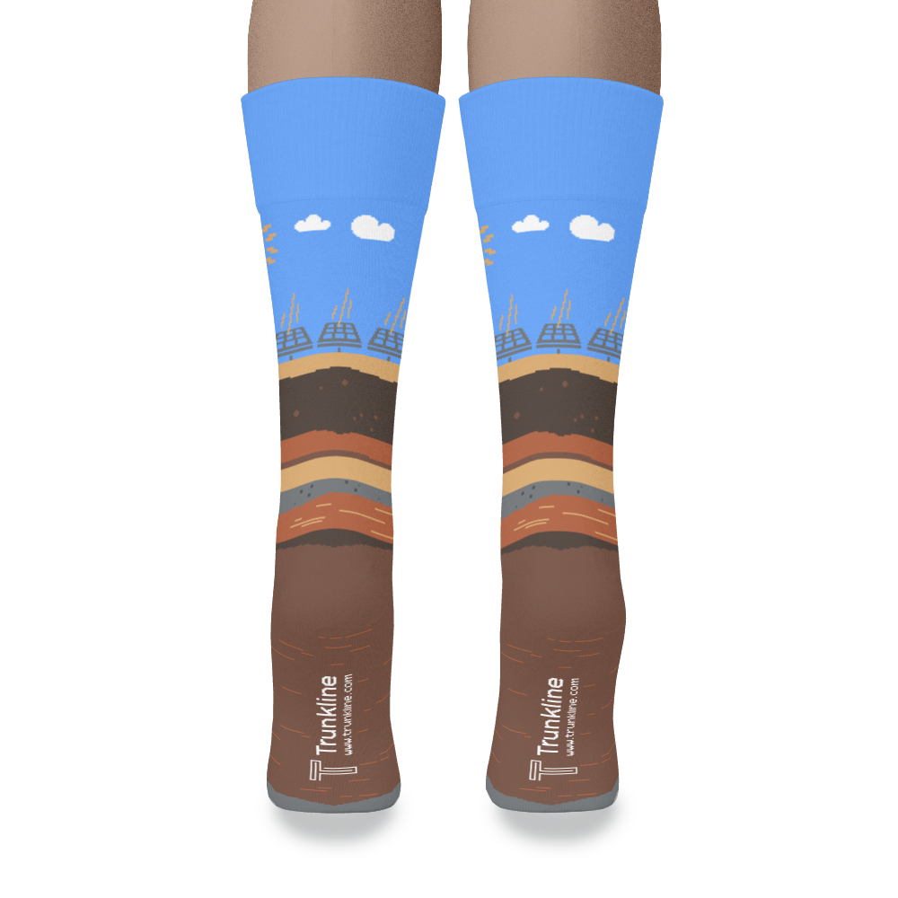 "Watt's Up" Solar Power Generation Socks by Trunkline