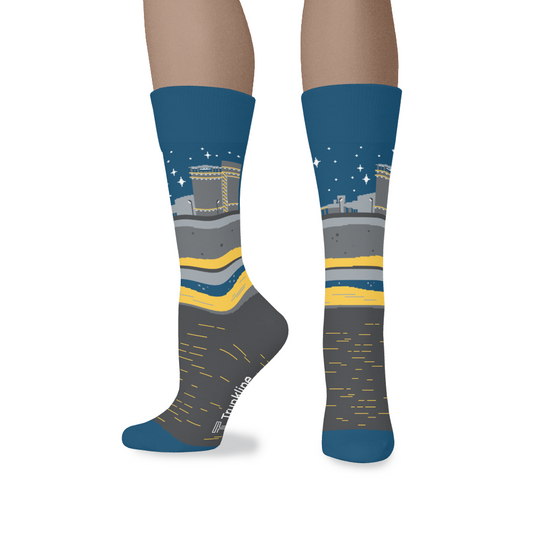 "Double Trouble" Combined Cycle Power Plant Socks by Trunkline