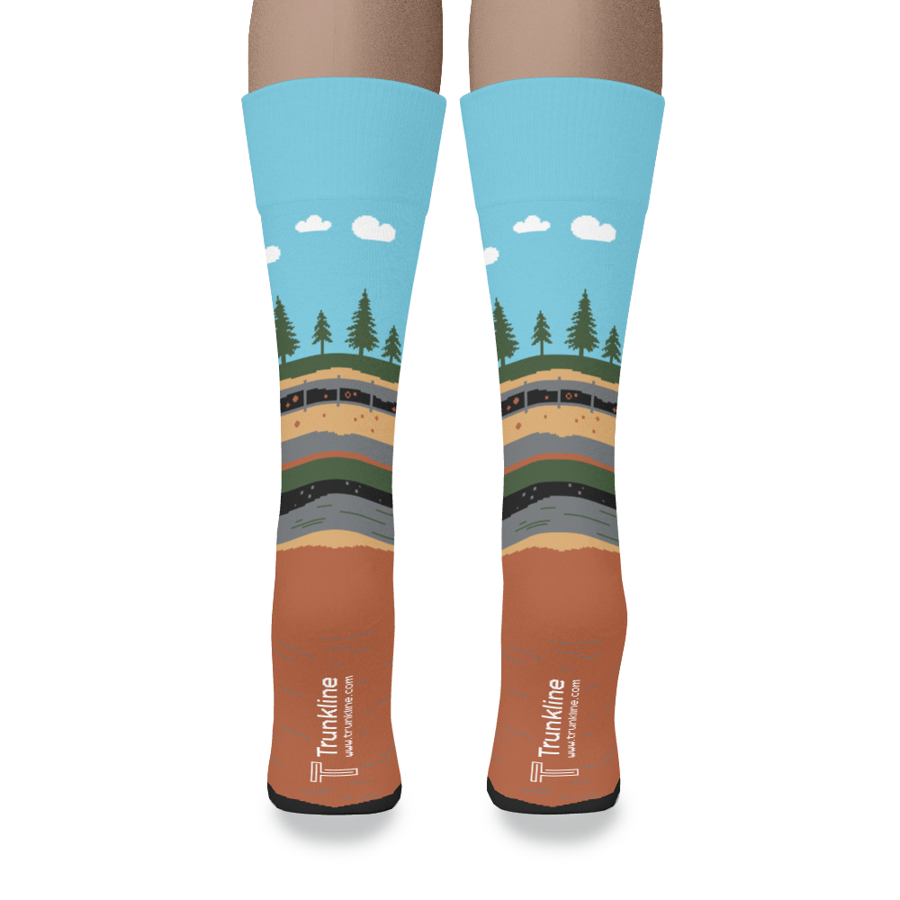"Pipelines Matter" Pipeliner Socks by Trunkline