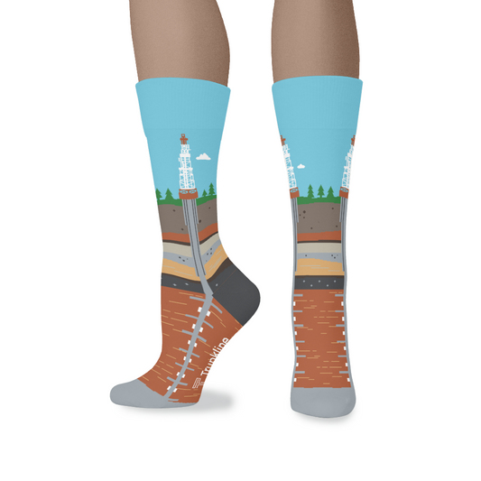 "Bit by Bit" Oilfield Socks by Trunkline