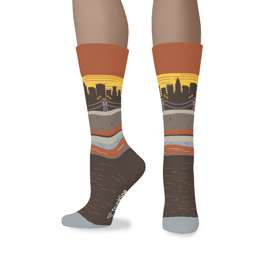 "Power Trip" High-Voltage Transmission Line Socks by Trunkline