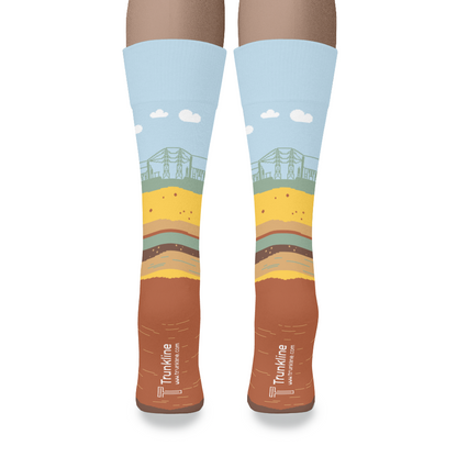 "High Potential" Electrical Substation Switchyard Socks by Trunkline