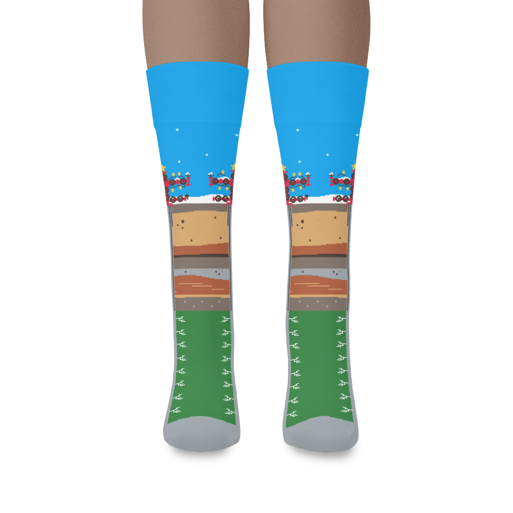 "Wellhead Wonderland" Oilfield Socks by Trunkline