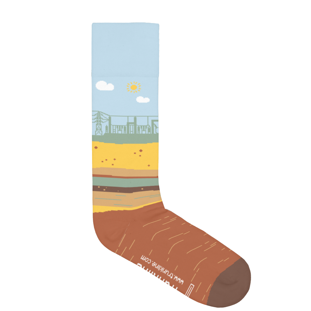 "High Potential" Electrical Substation Switchyard Socks by Trunkline